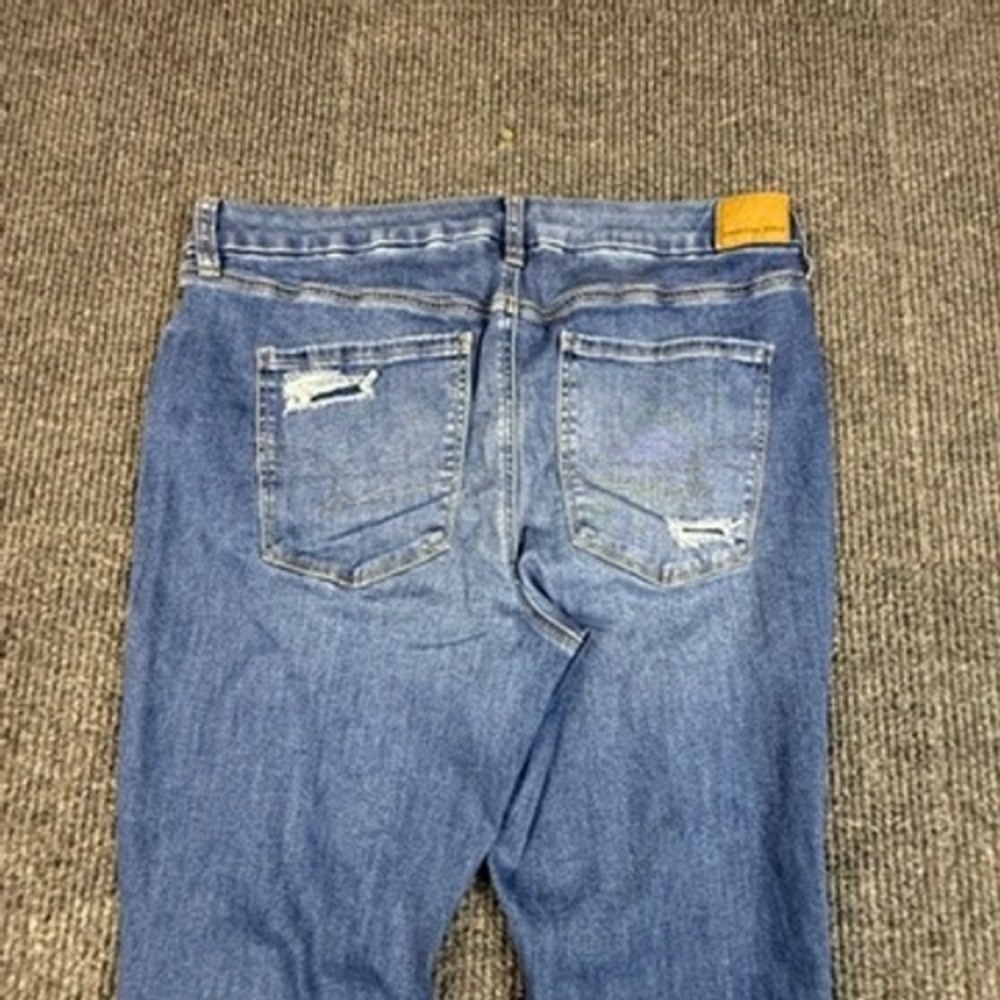 American Eagle Next Level Stretch Curvy High-Rise Jegging Ripped Jeans Size 18R - Picture 11 of 15